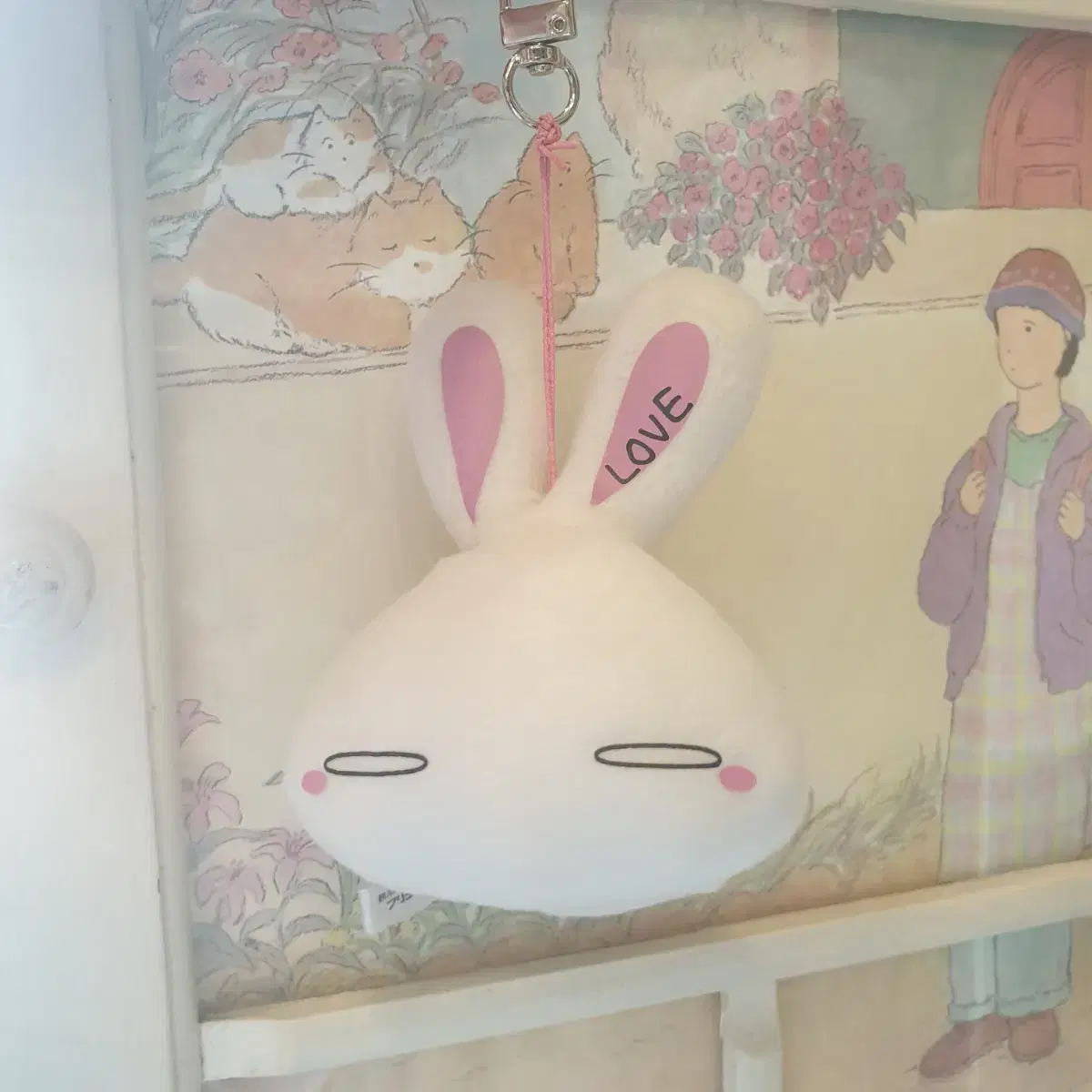 일본고전빈티지인형 오오츠카아이 러브 토끼 인형 키링 | 브랜드 중고